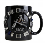 Personaalne t&auml;toveerijakruus 3D t&ouml;&ouml;riistav&ouml;&ouml;ga Kohvitass t&auml;toveerimismasinate detailidega T&ouml;&ouml;stuslik Steampunk 1pc