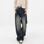 Kevadised naiste Retro Distressed sirged teksad vabaaja stiilis teksad XS