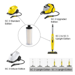 Jaem&uuml;&uuml;k katlakivieemalduskassett Filtervardad Karcher SC 2U SC2UP SC3 SC3U SC3UP p&uuml;stiseeria aurupuhasti tarvikutele NONE white