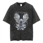 Deftones Band - Diamond Eyes muusikaalbumi kaanekujundusega T-s&auml;rk, metal-roki riided, puuvillased vintage-l&uuml;hikeste varrukatega t-s&auml;rgid meestele, pluss-suuruses topid S