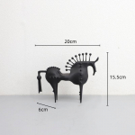 Metallk&auml;sit&ouml;&ouml; Kunstlik Loomakuju Abstraktne Hobune Torkavad Hobused Metallist Dekoratiivsed Figuriinid KoduDekoratsiooni Tarvikud