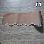 1M v&auml;ljat&otilde;mmatav terrassimarkiis Asendusriie Aknad Laineline volang Vastupidav p&auml;ikesekaitsekate Veekindel Hall-Beige triibud (as the picture,1mX0.25m)
