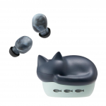 Radius True Wireless NEKO t&auml;ielikult juhtmevabad Bluetooth-k&otilde;rvaklapid, t&auml;ielikult eraldatud vasak ja parem, armsad TWS HP-C28BT K&otilde;rvaklapid, &uuml;hilduvad, juhtmevabad, k&otilde;rvaklapid, must