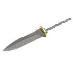 Damaskuse terasest teenoa toorik, teem&otilde;&otilde;ga toorik ja teelusika toorik - Suured sirge teraga toorikud isetegemiseks | Tee tseremonia tarvikud Tea knife blank