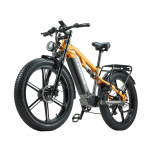 RANDRIDE YX80M-2 Linna elektriratas kahekordne 1000W mootor 48V 20Ah aku 26x4.0-tollised rehvid 7-k&auml;iguline &uuml;lekanne kollane