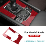 S&uuml;sinikkiust k&auml;igukangi paneeli kleebis Mazda 3 BP 2019-2025 Mazda3 Axela manuaal-automaat Manual LHD RHD Red / For Mazda punane