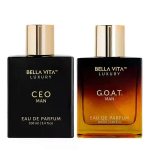 The Sigma Male by Bellavita Luxury | 2x100ml Parf&uuml;&uuml;me | CEO Man & G.O.A.T. Mees | Parf&uuml;&uuml;m meestele | Kauakestev l&otilde;hn | Eau De Parfum v&auml;hem