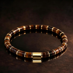 Meeste looduslik tiigrisilma kivi k&auml;ev&otilde;ru K&auml;sit&ouml;&ouml; kuld Reguleeritavad helmed J&otilde;u ja edu s&uuml;mbol Mitmek&uuml;lgne h&auml;rrasmehe aksessuaar P&uuml;hadekingitus Natural tiger eye stone black