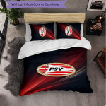 PSV Eindhoven FC teemaline voodipesukomplekt 3 osa Tekikoti komplekt Dekoratiivne voodipesu teismeliste tuppa Kodu kaunistus 135cm*200cm
