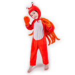 Halloweeni Laste Loomade Esitlus&uuml;likond Krabi Delfiin Krevett Pingviin &Uuml;likond T&auml;iskasvanute Cosplay R&otilde;ivad Loomade &Uuml;likonn Kombinesoon 130cm red