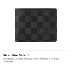 LOUIS VUITTON Mitmek&uuml;lgne rahakott Damier Graphite Must/Hall N62663 One Size 3