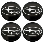 4 tk 56 mm auto velje keskmise katte kleebis Subaru Outback Legacy Forester Impreza Tribeca WRX BRZ STI tarvikutele must
