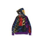 A BATHING APE Hai BAPE MIX CAMO CRAZY SHARK T&auml;is-t&otilde;mblukuga kapuutsiga pusasweater Unisex Kerjus Hai 1F30-115-006 M black