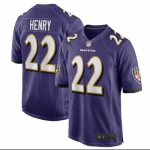 Baltimore Ravens 22 Henry Meeste Jalgpalli S&auml;rk - Mitu Stiili Suurust Men's 2nd Gen Purple In Stock