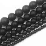 100% looduslikust kivist n&otilde;el, lahtised amuletid, vahehelmed, 16 tolli 4 6 8 10 12 mm 4 mm must