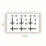 5 tk Seksikas moodne veekindel kaelakunst n&auml;okuju meeste ja naiste t&auml;toveeringu kleebised ristit&auml;toveeringud