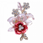 Elegantsed naiste Drip Crystal Flower prossid n&otilde;elad romantilised prossid naiste pulmapeole pruutn&otilde;el