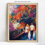 Teemantmosaiik t&auml;isekraaniga portree ristpistes isetehtud teemantmaali pilt 20X30