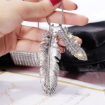 Pikad naiste kaelakeed Crystal Choker kaelakee ja ripatsid Moodsad kampsuniketi ehted Leaf