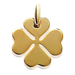 Les Tr&eacute;sors De Lily [C6354] - kullatud ripats  Clover  - 15x15 mm kuld