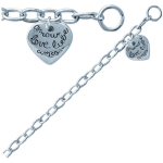 Les Tr&eacute;sors De Lily [D4584] - Bracelet Argent 'Grigri d'Amour' Argent&eacute; h&otilde;be