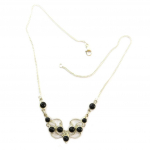 Les Tr&eacute;sors De Lily [F0484] - Collier Argent artisanal 'Heaven' Onyx must