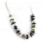 Les Tr&eacute;sors De Lily [H3040] - Collier Cr&eacute;ateur 'Kilimanjaro' noir gris hall