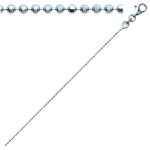 Les Tr&eacute;sors De Lily [K3714] - h&otilde;bedane  Micro-Billes  h&otilde;bekett (roodiumiga kaetud) - 45 cm 1 mm h&otilde;be