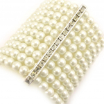 Les Tr&eacute;sors De Lily [L1609] - Bracelet 'Sissi' ivoire valge