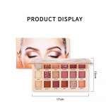 Matte Shimmer lauv&auml;rvipalett kauap&uuml;siv kergesti kantav s&auml;delev pigmenteeritud lauv&auml;rvi meik 18.color