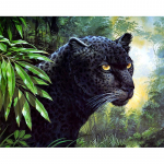 Teemantmaalikomplektid Panther Diamond Embroidery Hiina T&auml;is&uuml;mmargune teemantmaal 20X30CM