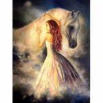 5D DIY Teemantmaali Punane Tantsija Teemanttikandid Ristpistes Mosaiik Dekoratsioonikomplekt kingitus 20X30CM