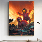 DINGPU DIY 5D t&auml;isteemantmaal Ristpistes Teemanttikandid &Uuml;mmargused puur Mosaiik Rhinestones Kodukaunistuse kingitus 20X30CM