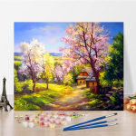 Kunst DIY maalimine numbrite j&auml;rgi Digitaalne &otilde;limaal Hobid Numbrimaal Teemantmaal &Otilde;limaal Kodukaunistus 40x50cm no frame