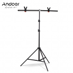 T-kujuline taustaaluse statiivi taustaklambri komplekt alumiiniumsulamist materjal, vastupidav kaasaskantav reguleeritava k&otilde;rgusega 1m must