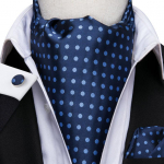 4 tk/ komplekt Stiilne meeste Ascot lipsu komplekt siidist Cravat tasku kandiline mansetin&ouml;&ouml;bid Paisley muster AS-1011