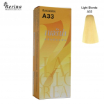 BERINA HAIR COLOR CREAM P&uuml;siv&auml;rv A1-A47 60 g. - Tai A33 Light Blonde