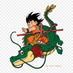 Plaastrid riidekoti jaoks Triikida termokleebised Kid Goku Shenron Goku Shenron muster pestav soojus&uuml;lekanne