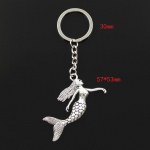 Moodne 30 mm v&otilde;tmehoidja metallist v&otilde;tmehoidja v&otilde;tmehoidja ehted antiikplaaditud tantsiv merineitsi 57x53 mm ripats h&otilde;be