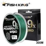 Fishing King 300M 9X kiududega p&otilde;imitud &otilde;ngen&ouml;&ouml;r, multifilament Pe Line punutud &otilde;ngen&ouml;&ouml;r 1.0-0.16mm-25lb