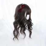 Bybrana pikad naturaalsed lainelised pruunid parukad tukkidega Cosplay Party Lolita s&uuml;nteetilised parukad naistele kuumakindlast kiust 55cm