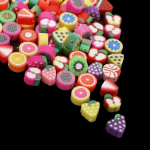 Butterfly Rose Flower Style Polymer Clay spacer helmed ehete valmistamiseks 10x4mm 25pcs