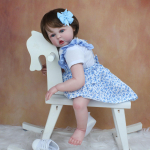 BZDOLL 60 CM k&auml;sitsi &uuml;ksikasjalik 3D v&auml;rviga nahk silikoonist taass&uuml;ndinud beebi v&auml;ikelapse viimistletud nukum&auml;nguasi t&uuml;drukule riidest kehale realistlik printsess Bebe 60cm 3D-paint Skin Doll