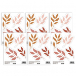 6 lehte seinakleebised tasapinnaline Bohemia painduv elegantne lehemuster 6pcs
