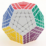 Shengshou Gigaminx 5x5 Magic Speed ​​Cube kleebisteta professionaalsed m&auml;nguasjad Cubo Magico pusle Shengshou Wumofang 5x5x5 valge