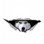 Isikup&auml;ra kleebis Husky Dog Animal Autokleebis Dekoratiivsed tarvikud 13cm-Longest Side