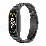Rihm Mi Bandile 7 6 5 4 3 Metallist Correa Mi Band 6 K&auml;ev&otilde;ru Opaska Mi Band 5 Randmepael Pulseira Miband Kell Bend NFC for mi band 7 must