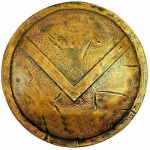 300 Spartan King Soomus Keskaegne Kreeka Leonidase lahingusoomus &uuml;mmargune kilp 60,96 cm pruun