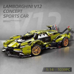 MOC Super Sports Car Constructor komplektid m&auml;nguasjad lastele poistele kingitus