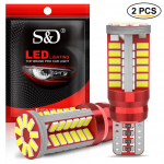 2tk T10 W5W led pirnid 168 194 led 5w5 57SMD 3014 kiibid Canbus auto salongi parkimisvalgusti auto numbrim&auml;rgi lamp valge 6000K 12V